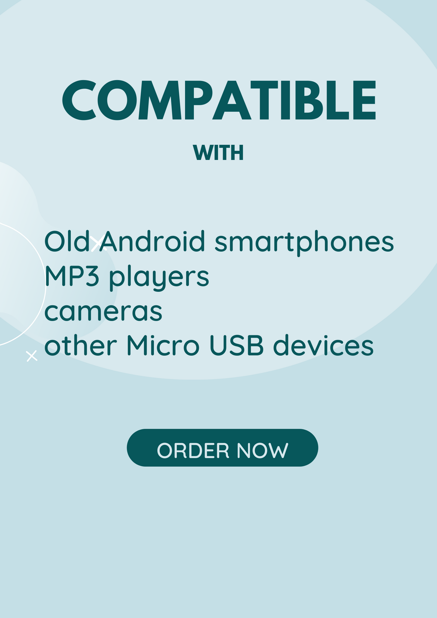Waocell Micro USB Cable (V8)– (Compatible with Old Android Phones)