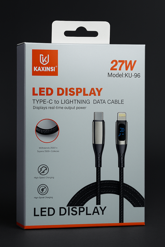 Kaxinsi KU-96 Type-C to Lightning Fast Data Cable with LED Display