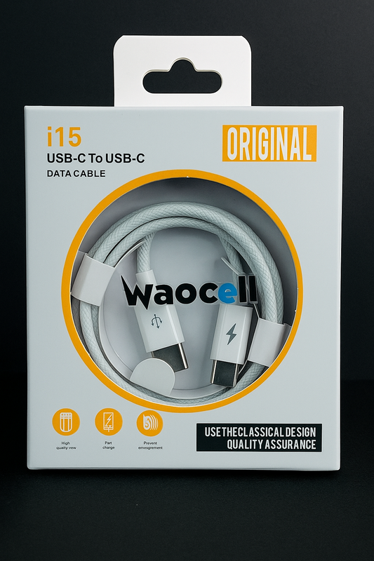 Waocell USB Type-C Cable – Fast Charging & Durable Design